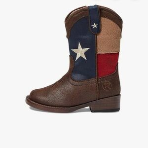 Boys toddler lone star vamp boots Sz 5 med